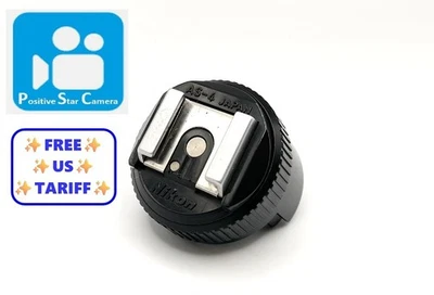 🎦👀✨NEUF✨ Coupleur pistolet à sabot Nikon AS-4 Flash Unit Hot Shoe pour F-3 ... - Photo 1/4