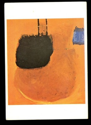 Ungebrauchte moderne AK Roger Hilton groß orange - C290