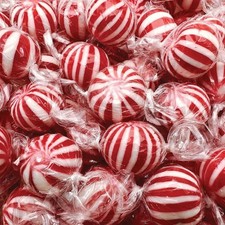 Jumbo Mint Balls - 2 Pound Bulk Pack - Peppermint 2 Pack of 1 , clear