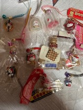 Hello Kitty Local Limited Edition Strap Figure Set 11 Pcs Used Retro