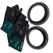 Heavy Duty Sandblasting Gloves For Sand Blast Cabinet Holder Clamps 1pair