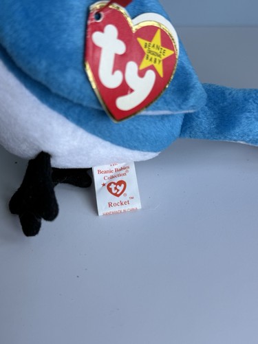 TY Beanie Baby - ROCKET the BlueJay Bird (5.5 inch) - NWTs Stuffed Animal Toy - Picture 7 of 7