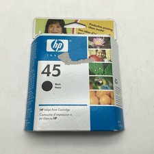 HP 45 Ink Jet Black Printer Cartridge 51645AC New In Box Feb 2007
