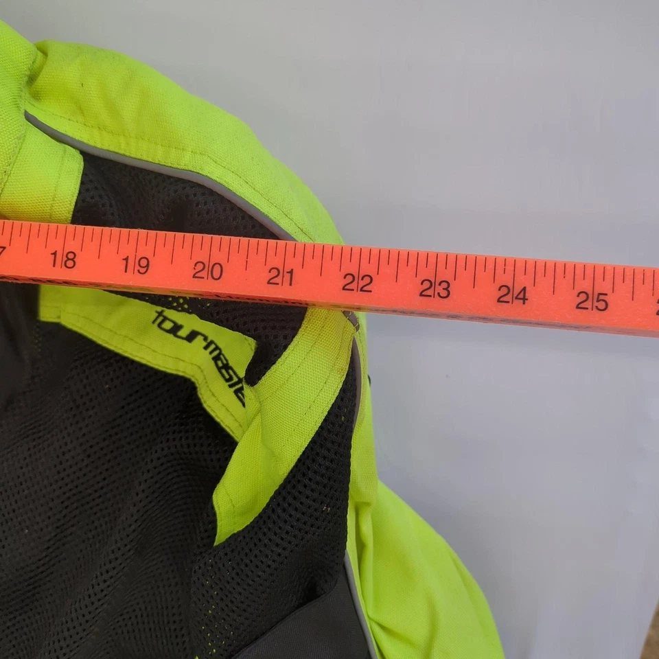 Tourmaster Draft Air 3 Jacket Mens Medium Black Hi Vis Mesh Textile Motorcycle - Image 3 of 4