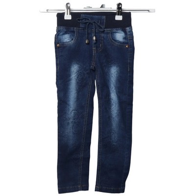 Yuke, Jeans, Größe: 104, Blau, Baumwolle/Elasthan, Paisley, Denim, Mädchen #FHe