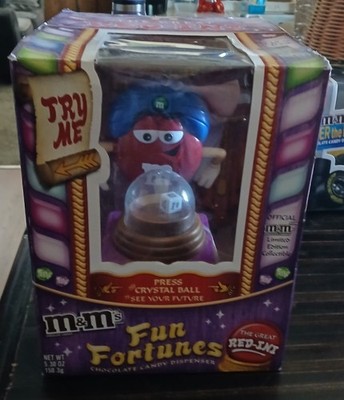 M&M's The Great Red-Ini Fun Fortunes Crystal Ball Candy MM's Dispenser