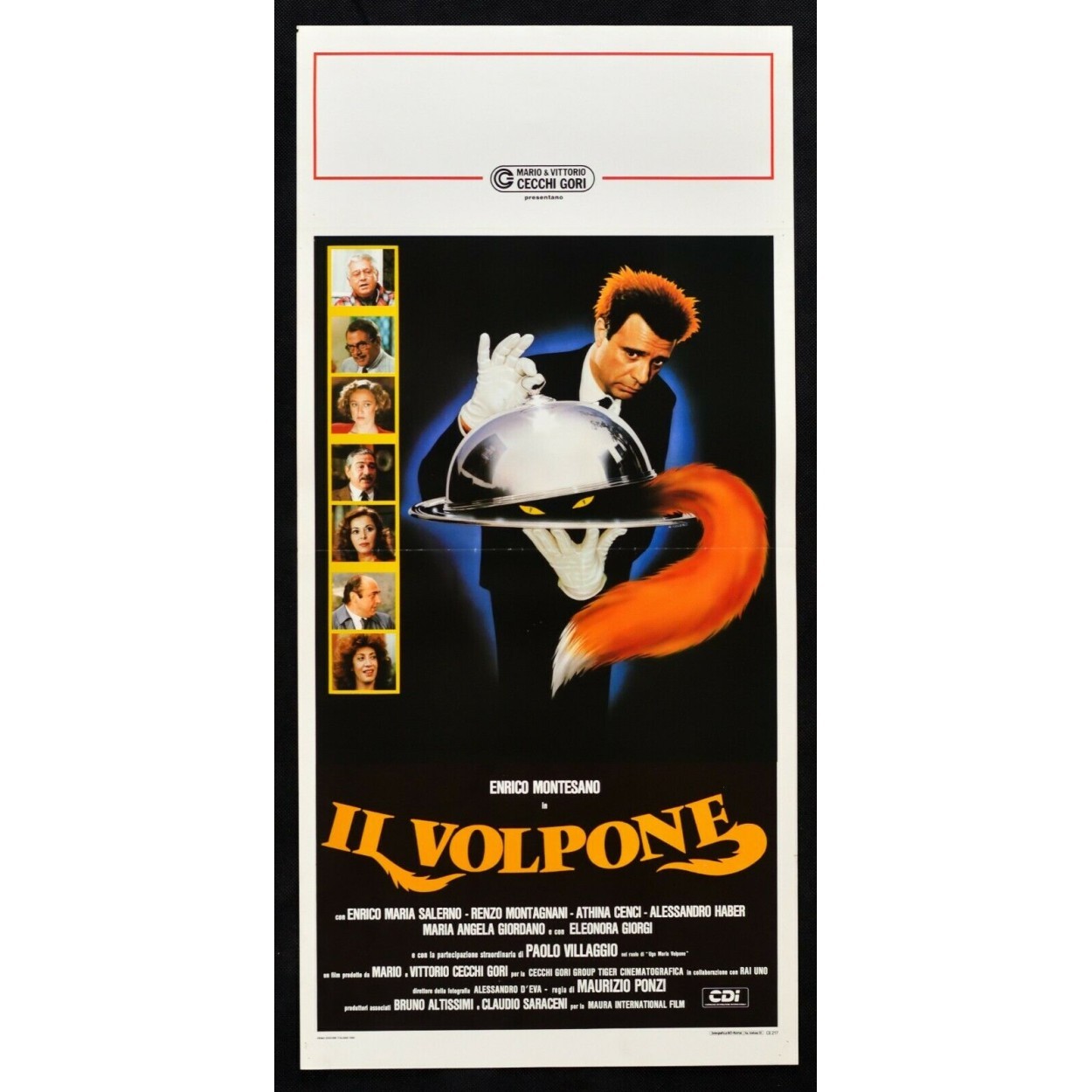 Locandina originale film Il volpone (1988) - Regia di Maurizio Ponzi