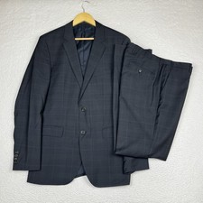 Hugo Boss Suit The James 3 / Sharp 5 US 40L Glen Check Plaid