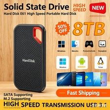 External Hard Drive USB 3.2 Type C Ultra Slim Storage Notebook PC Laptop Gift