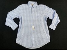 NWT Brooks Brothers Mens Madison Plaid Blue Polo Shirt NON-IRON Supima Cotton