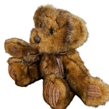 VTG Applause Minky Schminky Faux Mink Plush Bear Soft Brown 6in Stuffed Animal