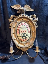 Breweriana Ballentine Ale XXX Lighted Beer Sign Flickering Candles  22"T x 12"W