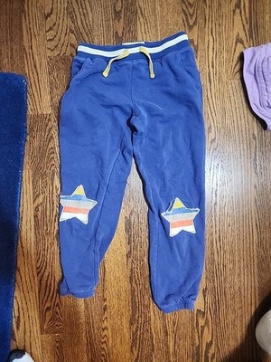 Mini Boden 9Y (134cm)  Blue Pants, Embroidered Stars