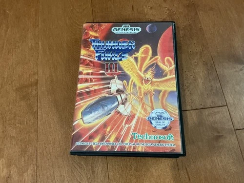 Sega Genesis Thunder Force III Game by Technosoft w/Manual & Case COMPLETE