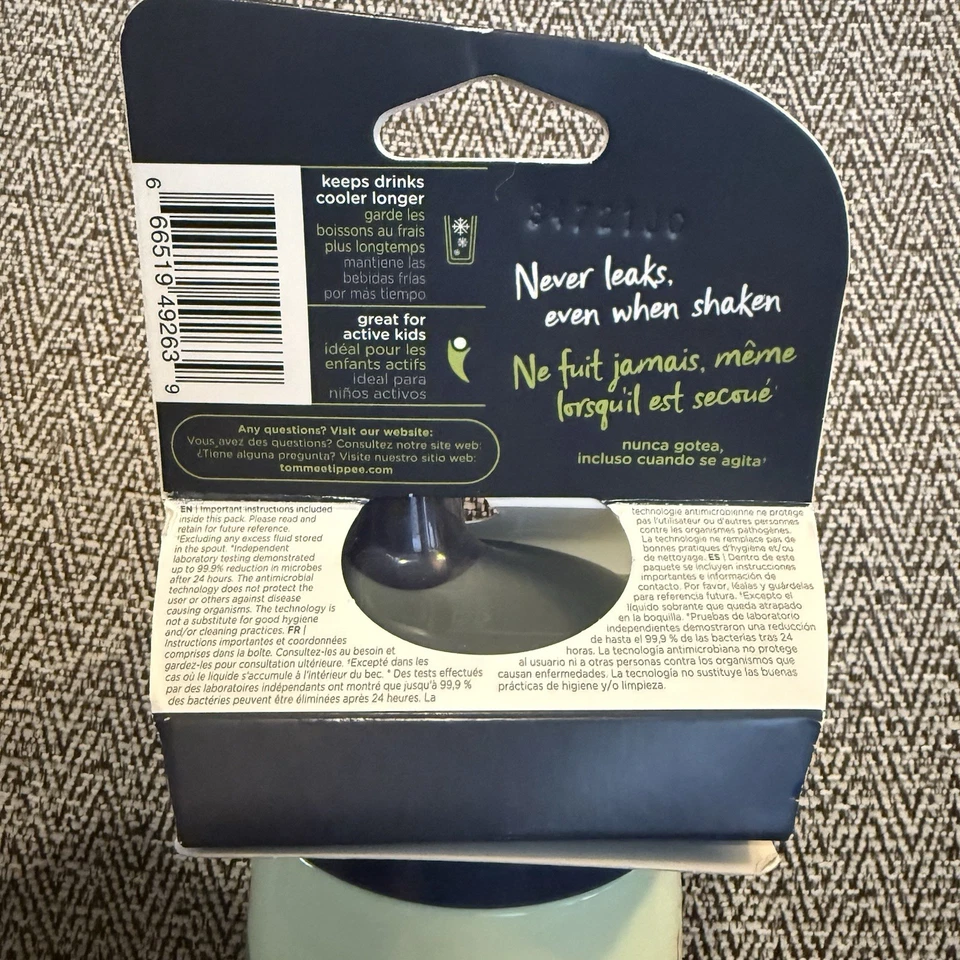 Tommee Tippee Insulated Straw Sippy Cup, 9oz., 12M+, Leak & Shake Proof Bottle - Image 4 of 4