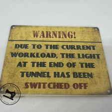 Warning Metal Sign - Ideal Gift secret sant