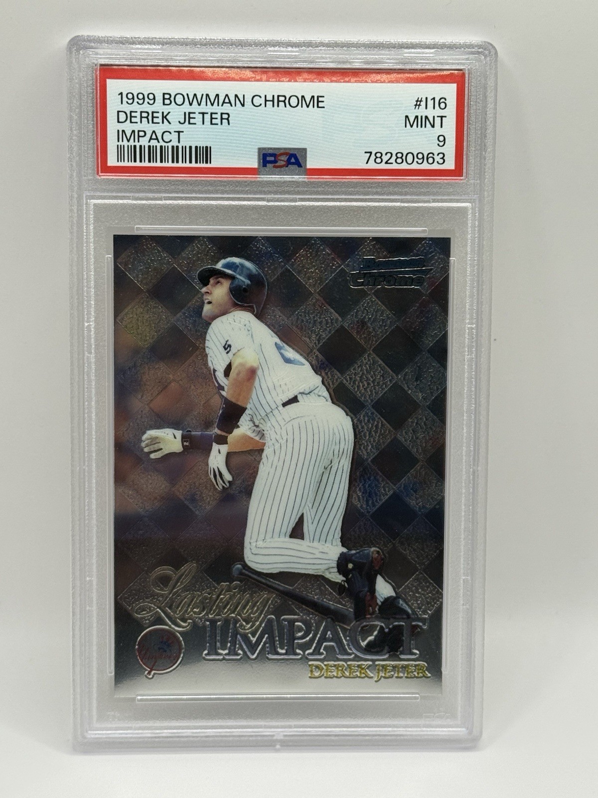 1999 Bowman Chrome Derek Jeter #116 PSA 9 MINT NY Yankees