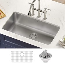 Dex 33-inch Undermount 16 Gauge Stainless Steel Kitchen Sink
