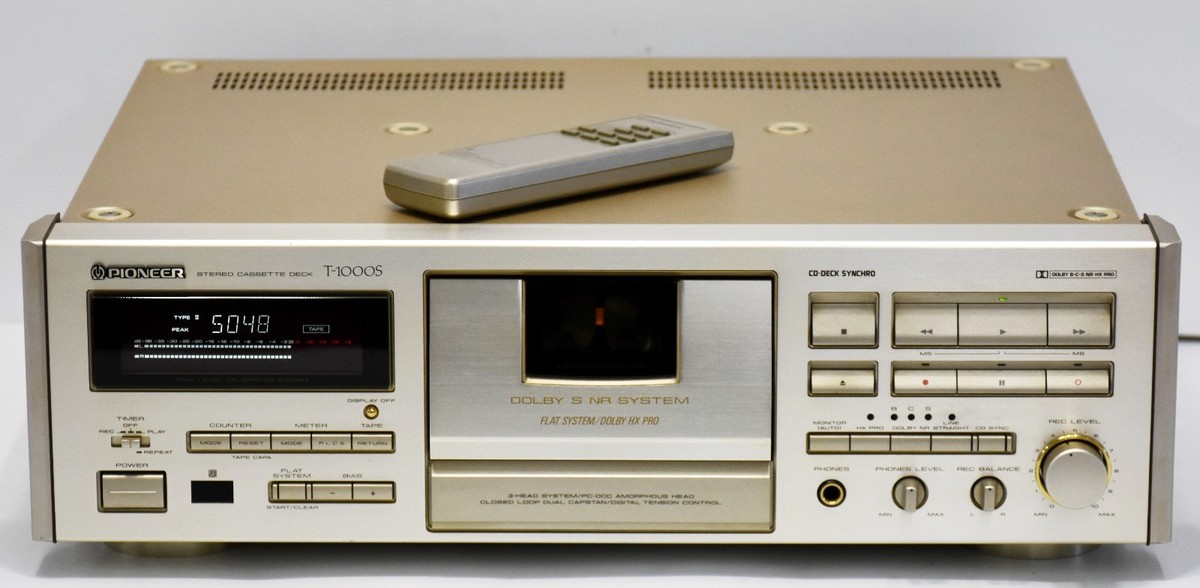 Pioneer T-1000S CT-93 3-Head Dolby B, C, S, Hx Pro Stereo Cassette