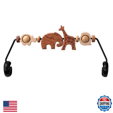 TinlyFinly Baby Bouncer Toy Bar Wooden Compatible with Baby Bjorn, Bouncer Toy A