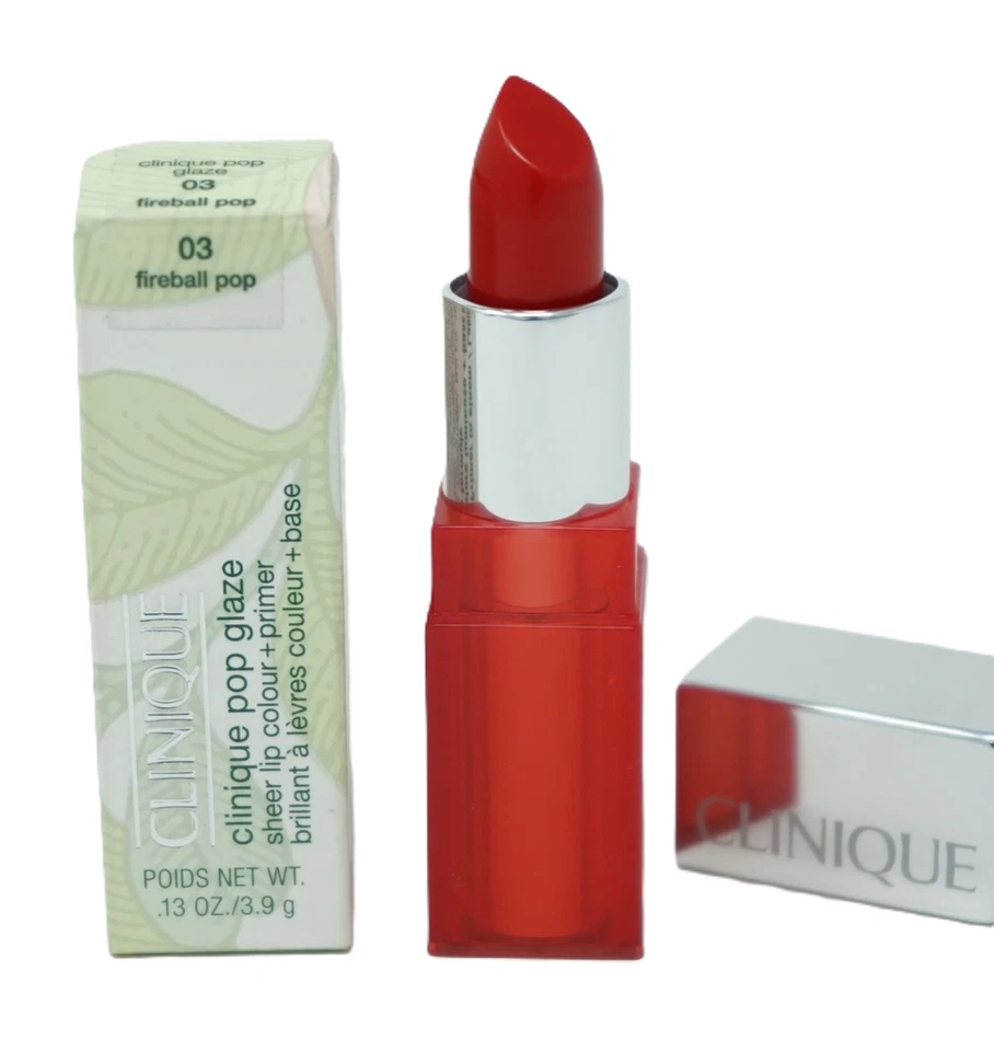 Clinique pop glaze primer lip stick / Lippenstift 3,9g 03 fireball pop - Bild 1 von 1