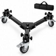 Photography Heavy Duty Tripod Dolly Wheels Adjustable Leg Mounts Camera Vedio