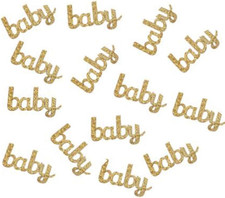 Shiningparty Baby Shower Confetti Gender Reveal Party Table Confetti Double -Sid