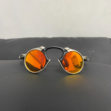 Vintage Oakley Madman X Metal Retro Polarized Sunglasses Red Lens Silver