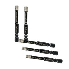 5Pcs/Set 6mm Dry Diamond Drill Bits Tool For Porcelain Granite Glass Ceramics