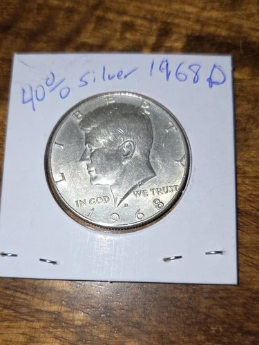 1968-D Kennedy Half Dollar 50C 40% Silver Uncirculated Uncertified US Coin