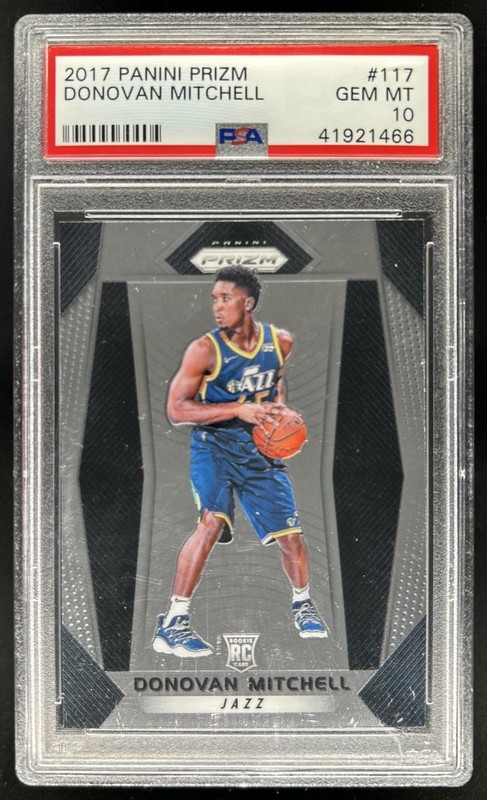 2017-18 Panini Prizm Donovan Mitchell RC Rookie #117 Jazz PSA 10 GEM MINT