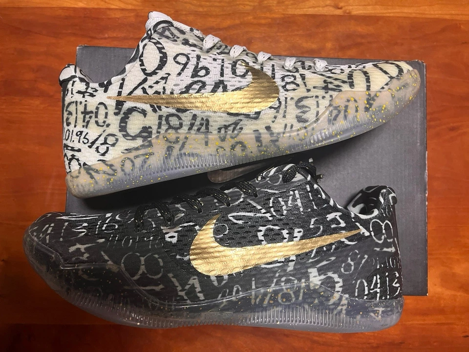 Nike Kobe 11 Mamba Day NikeiD Black / White 865773-993 Size 9 - Image 2 of 4