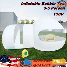 Inflatable Clear Bubble Tent Outdoor Dome Camping Tent Cabin with Air Blower