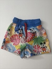DISNEY Mickey Mouse Swimsuit Swim Trunks Toddler Sz 2 Tropical