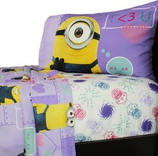 Despicable Me Minion Way 2 Cute Microfiber Twin Sheet Set