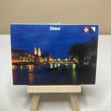 Zurich Switzerland Photo Folder Accordion Postcard Book 12 Souvenir Photos