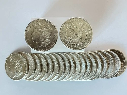 1921-D $1 Morgan Silver Dollar 20 coins-BU