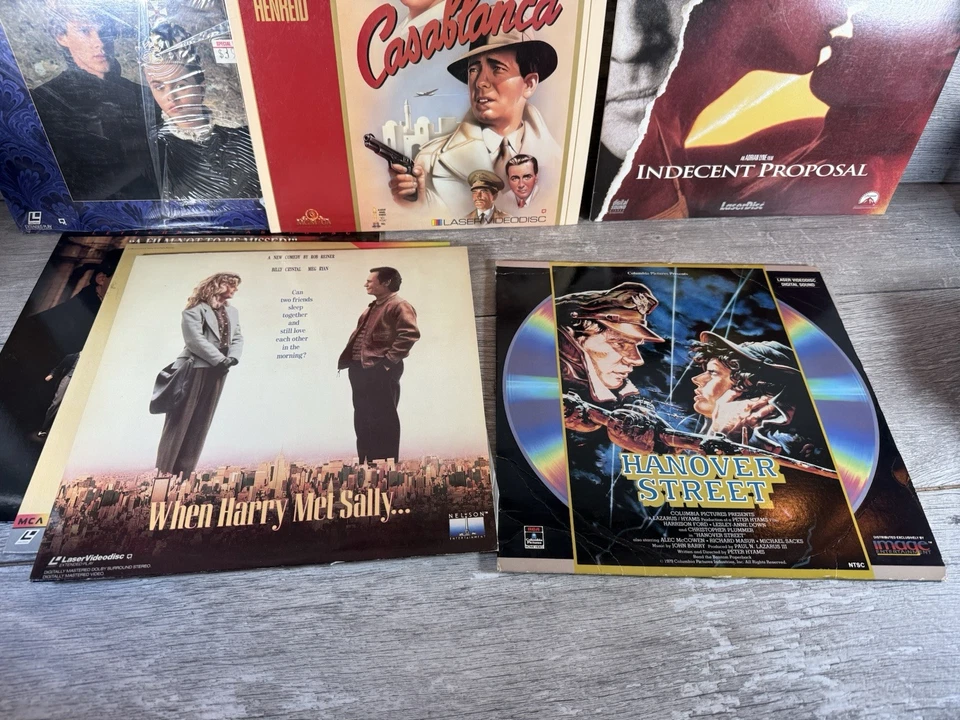 7 Laser Disc 90’s Romance Movies: Lady Jane Casablanca Somewhere In Time Foto 4 de 4