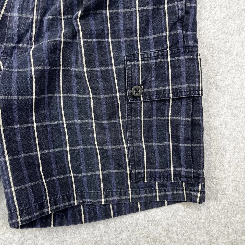 Pantalones Cortos De Colección Polo Ralph Lauren Carga Para Hombre 31 Azul Cuadros Algodón Foto 4 de 4