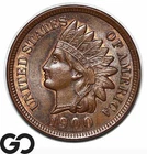 1900 Indian Head Cent Penny, Some Red, Choice BU++