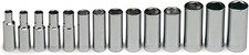 355 - 3/8Inch Drive 14 Piece Set - 6 Point Deep Metric Sockets, 6mm - 19mm