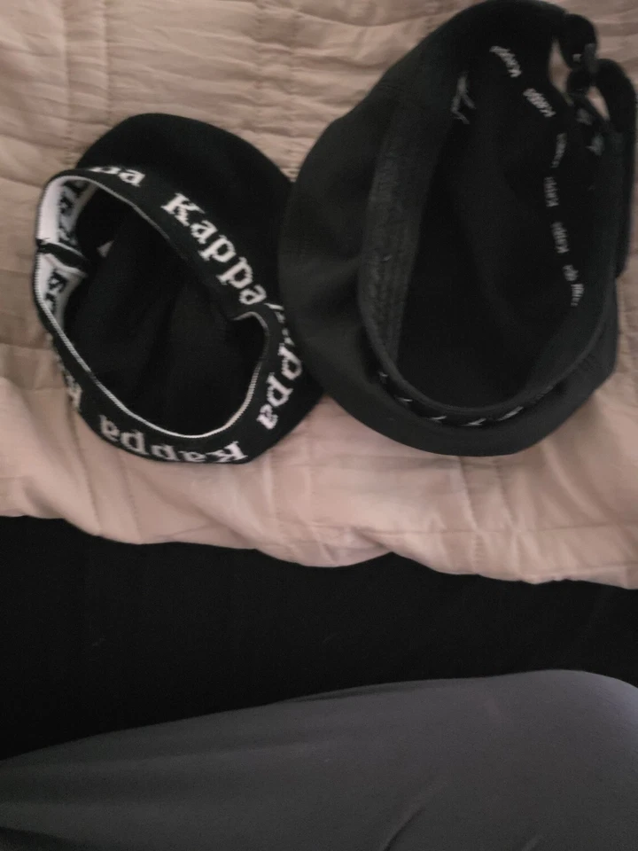 Kappa Authentic (2) Seasonal Caps Women Juniors..Black & White - Image 3 of 3