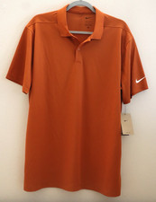 Nike GM1043-DOR Men  s Sz L Orange Dri-FIT Victory Solid Golf S/S Polo 70
