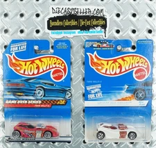 HOT WHEELS LOT TWIN MILL II 1997 WHITE ICE SERIES 1999 PINK GAME OVER SERIES