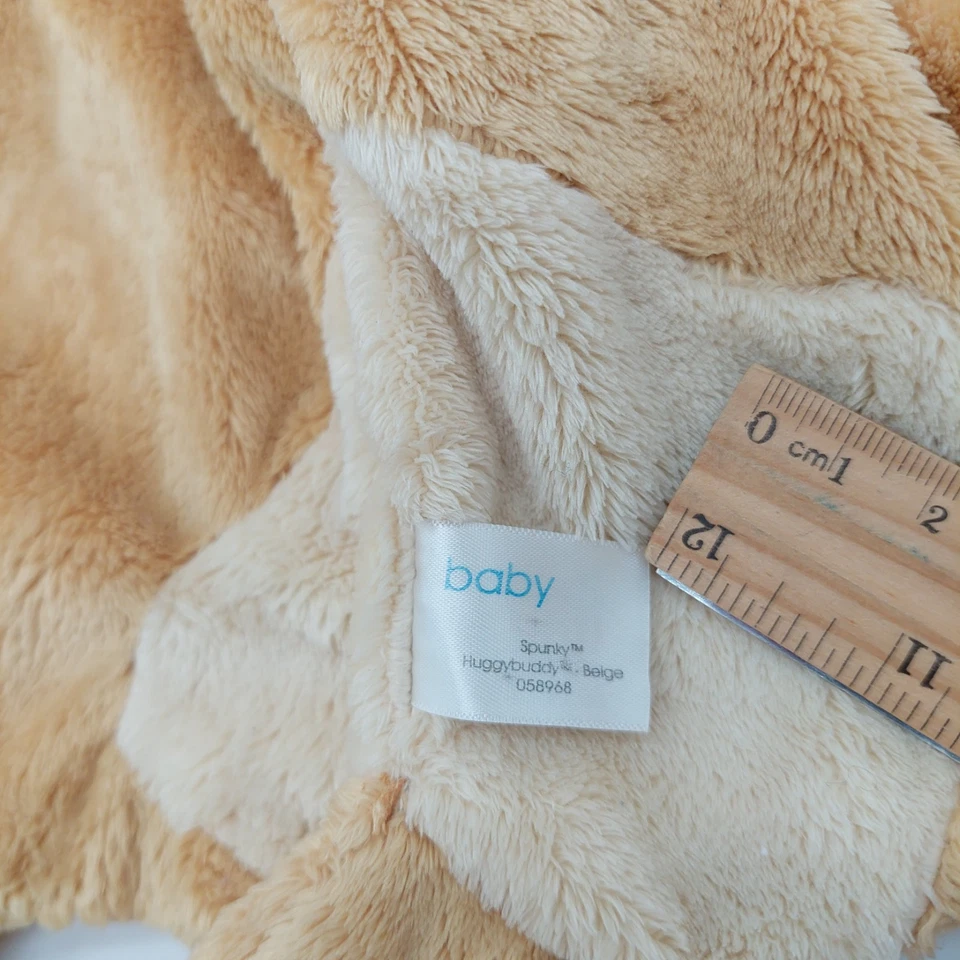 Gund Huggybuddy Spunky 米色小狗安全毯 Lovey 毛绒阅读 — 第 4/4 张图片