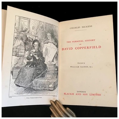 David Copperfield by Charles Dickens, Illustrated by William Rainey, antique