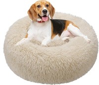 Hundebett, Haustierbett Rund Aus PlüSch, Katzenbett Flauschig, Welpen Kissen,