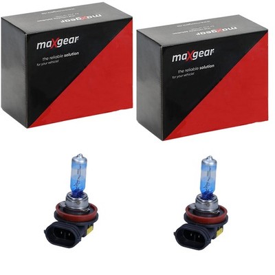 2x MAXGEAR +100% LICHT H8 GLÜHLAMPEN BLAU 12V 35W PGJ19-1 | 78-0196