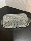 Anchor Hocking Vintage Crystal Clear Butter Dish With Lid