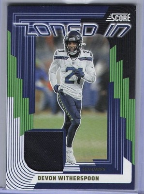 Panini Score 2025 Zoned In Memorabilia ZON-DWN Devon Witherspoon Seahawks